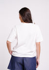 Basil Short Sleeve Shirt Top (Offwhite)