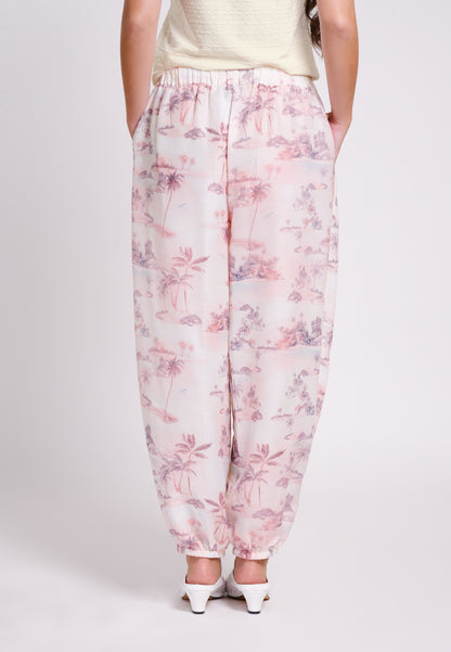 Beaux Pants (Printed Blush)
