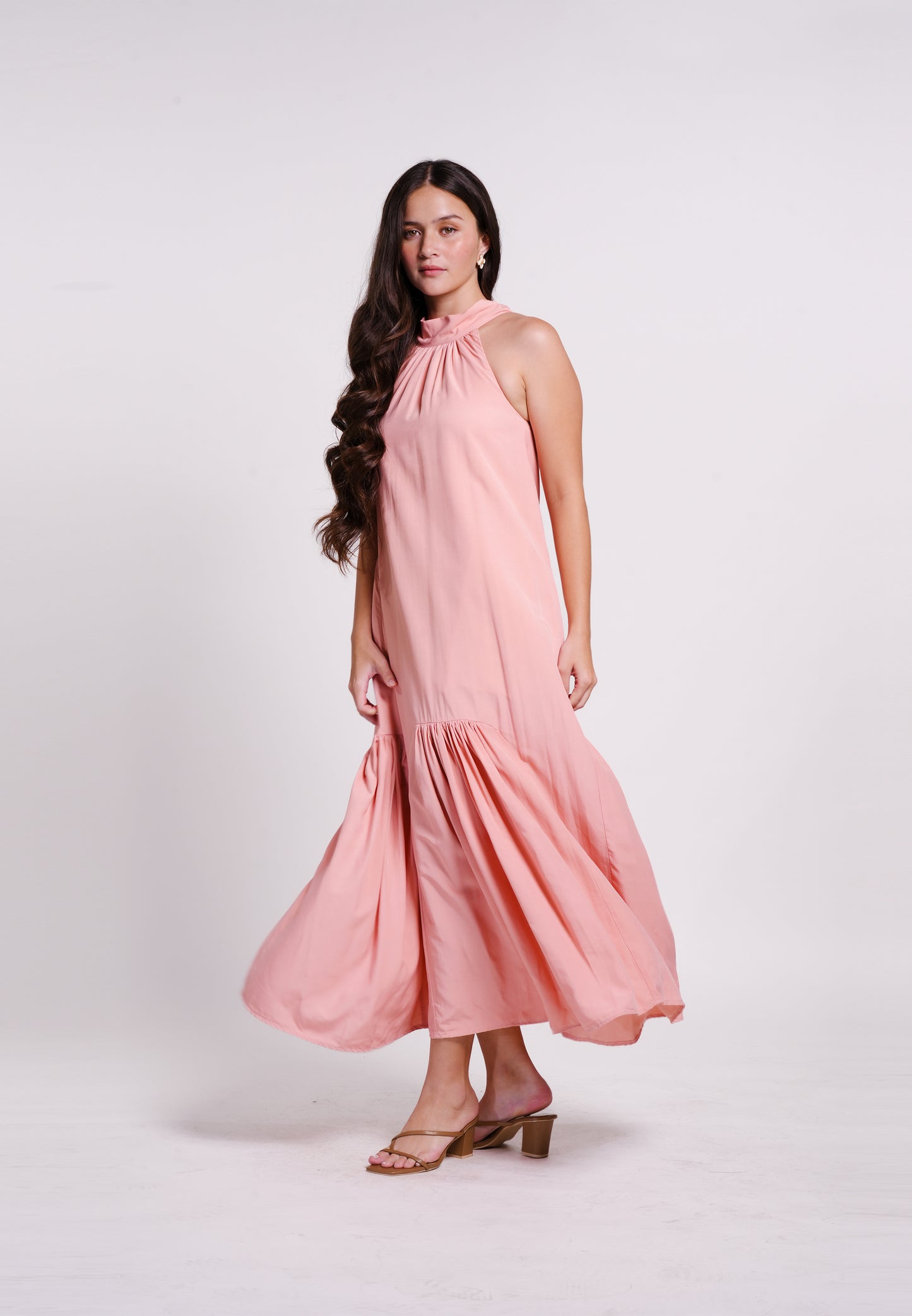 Beric Sleeveless Dress(Salmon)