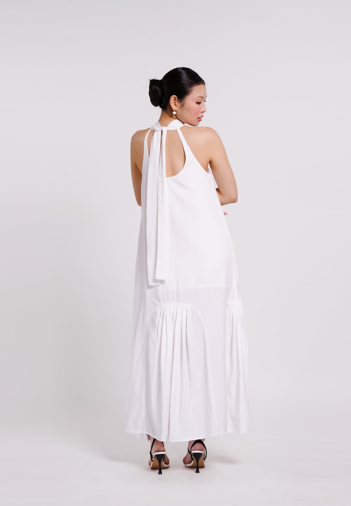 Beric Sleeveless Dress(White)