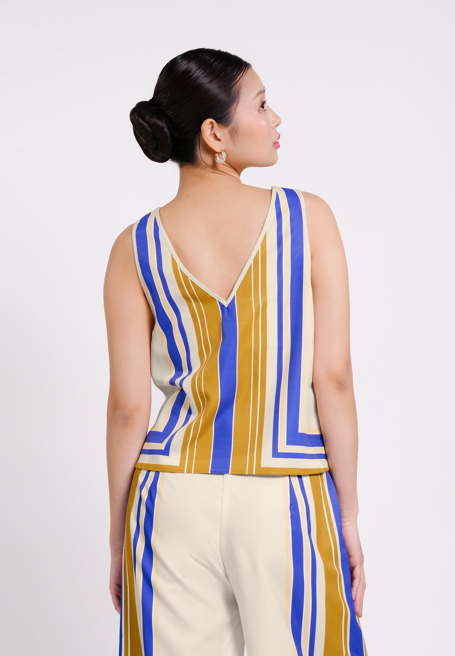 Berlin Sleeveless Top (Striped Multi)