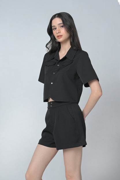 Betsy 5/8 Top (Black)