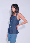 DNM Studios x Raxenne Bicolensis Sleeveless Top (Navy Blue)
