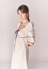 Solstice Bizarre Short Sleeve Dress (Cream)