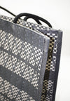 Plains & Prints × Pete Rich Tote Bag W/ Charm (Black/Cream)