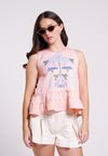 Brodix Sleeveless Top (Spot Print Peach)