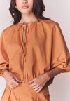 Solstice Broniah Quarter Sleeve Top (Apricot)