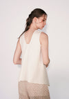 Camp Butter Sleeveless Top (Off-white)