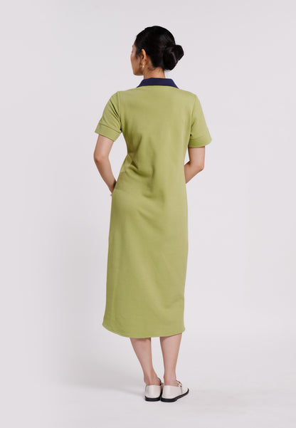 Byron Short Sleeve Dress  (Lime)