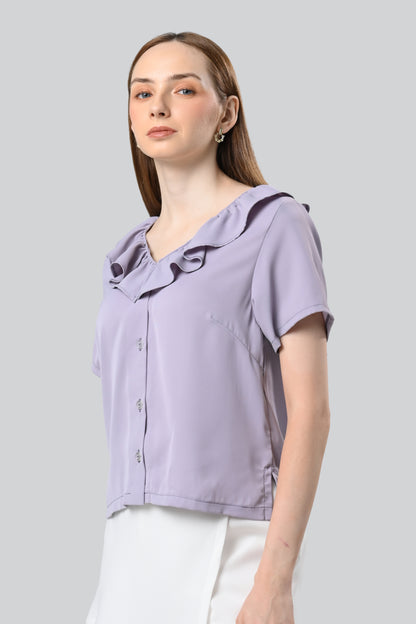 Cadette Short Sleeve Top (Lilac)