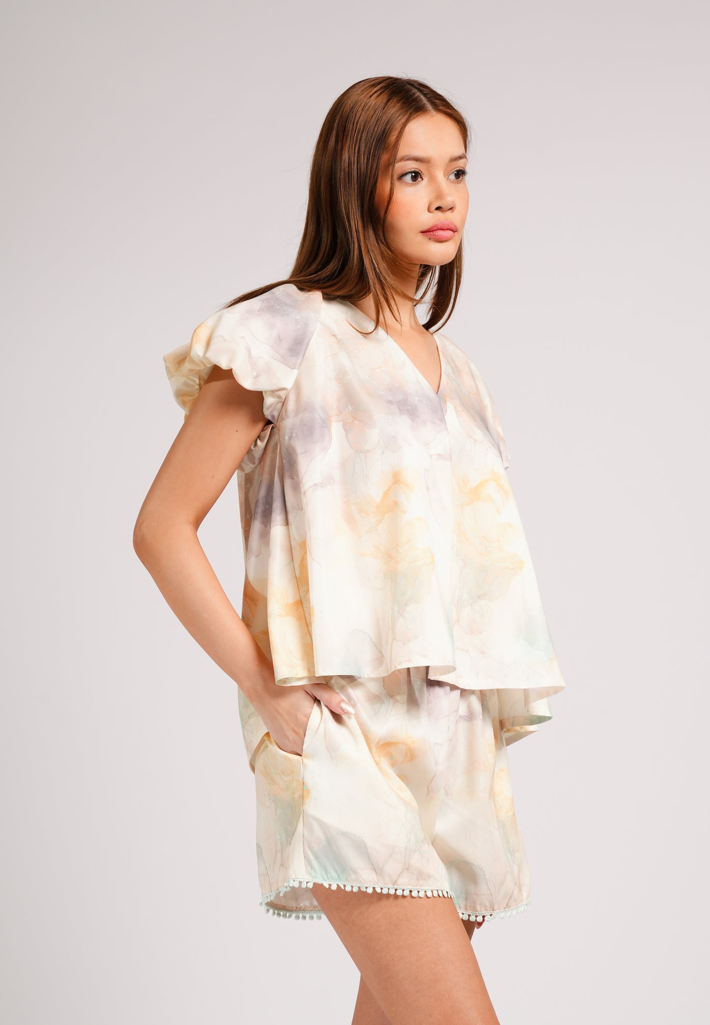 Calley Short Sleeve Top (Multi)