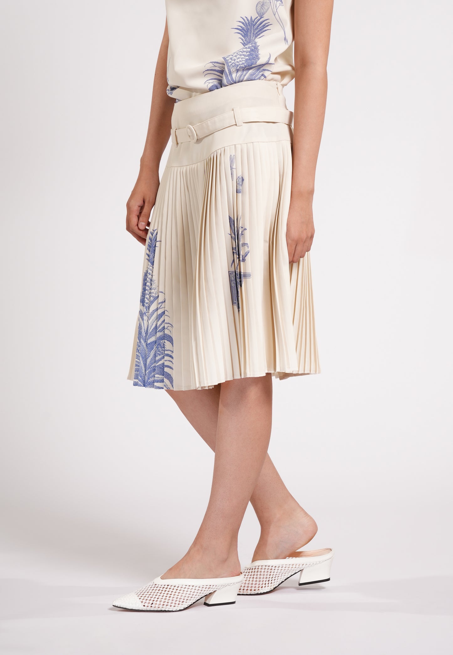 Cameron Skirt (Spot Print Cream)
