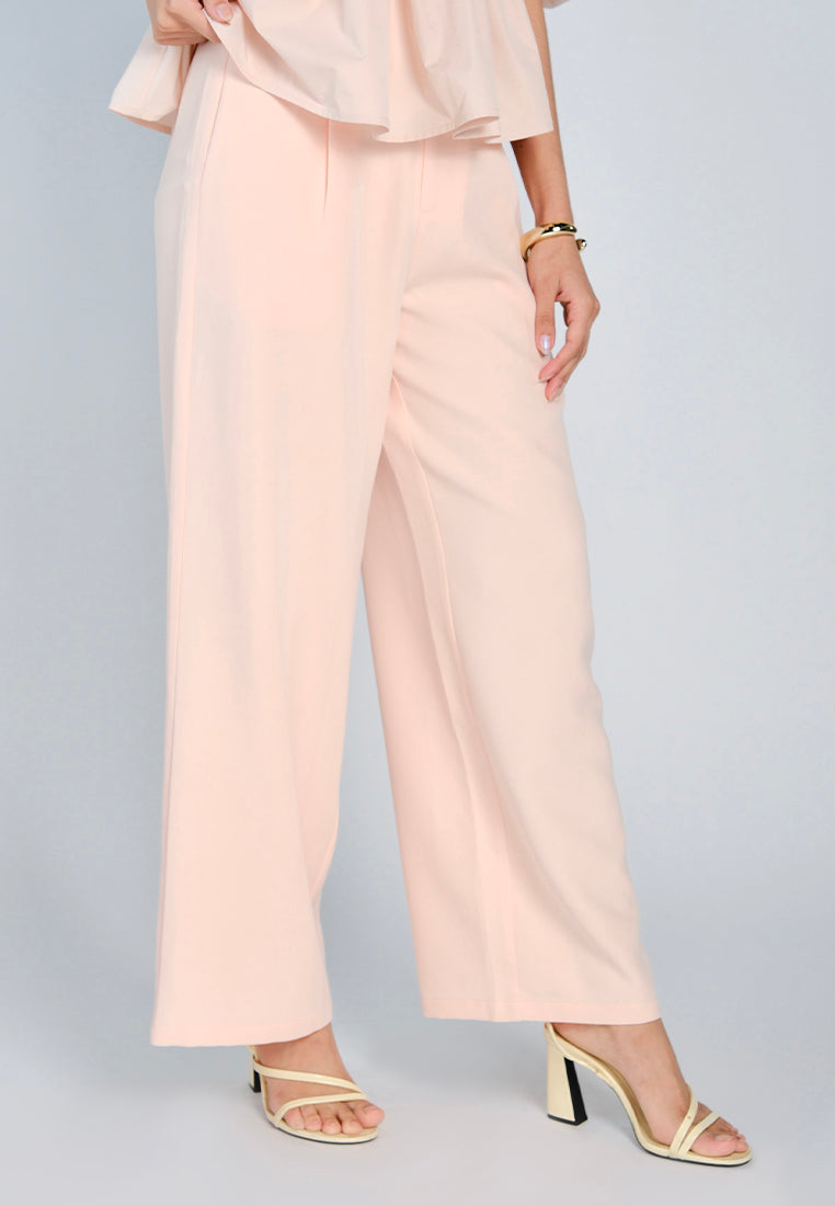 Mark Bumgarner X Vania Romoff For Plains & Prints Camille Pants (Blush)