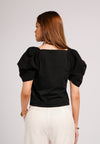 Casper Short Sleeve Top (Black)
