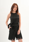 Archetype Refined Caviar Sleeveless Top (Black)