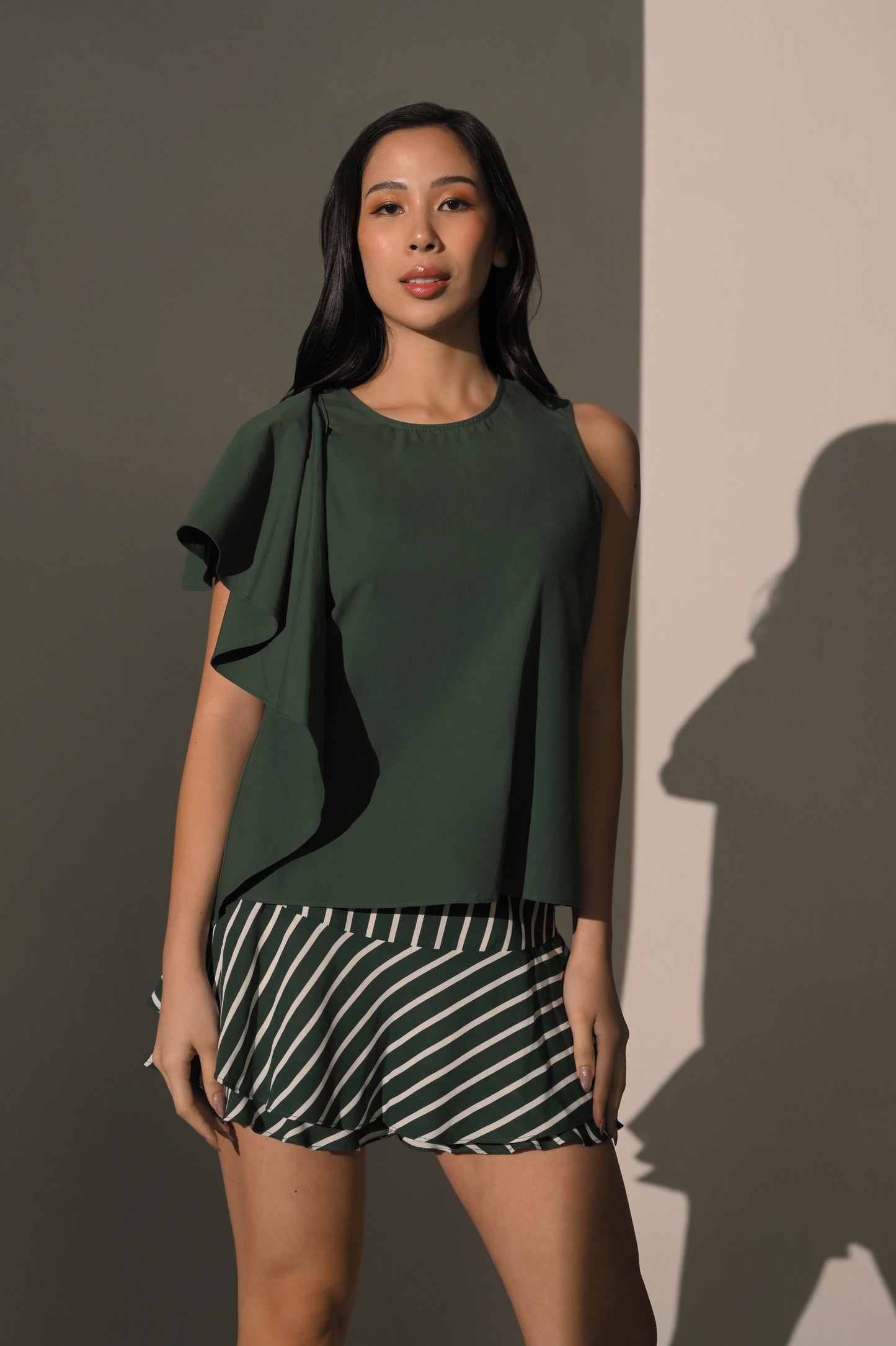 Cecilia Sleeveless  Top (Green)