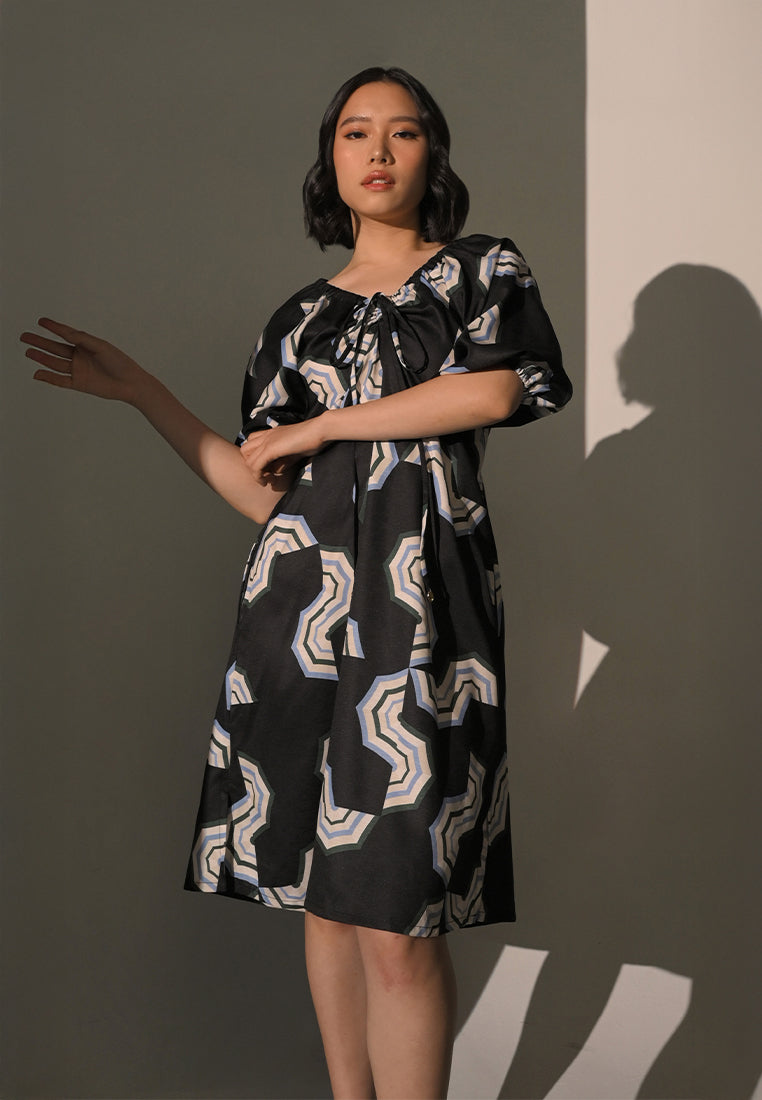 Chance Quarter Sleeve Dress (Multi)