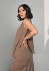 Chandler Sleeveless Top (Brown)