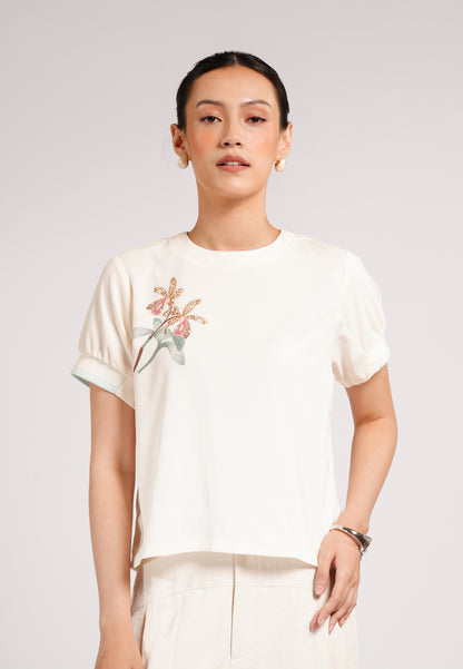 Clayd Short Sleeve Top (Sp-Ofwht)