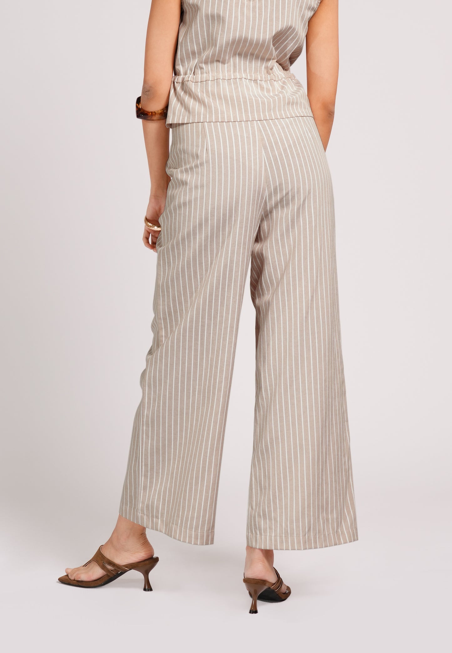 Cohen Pants (Striped Beige)