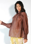 Raf Dahlia Long Sleeve Top (Choco Brown)