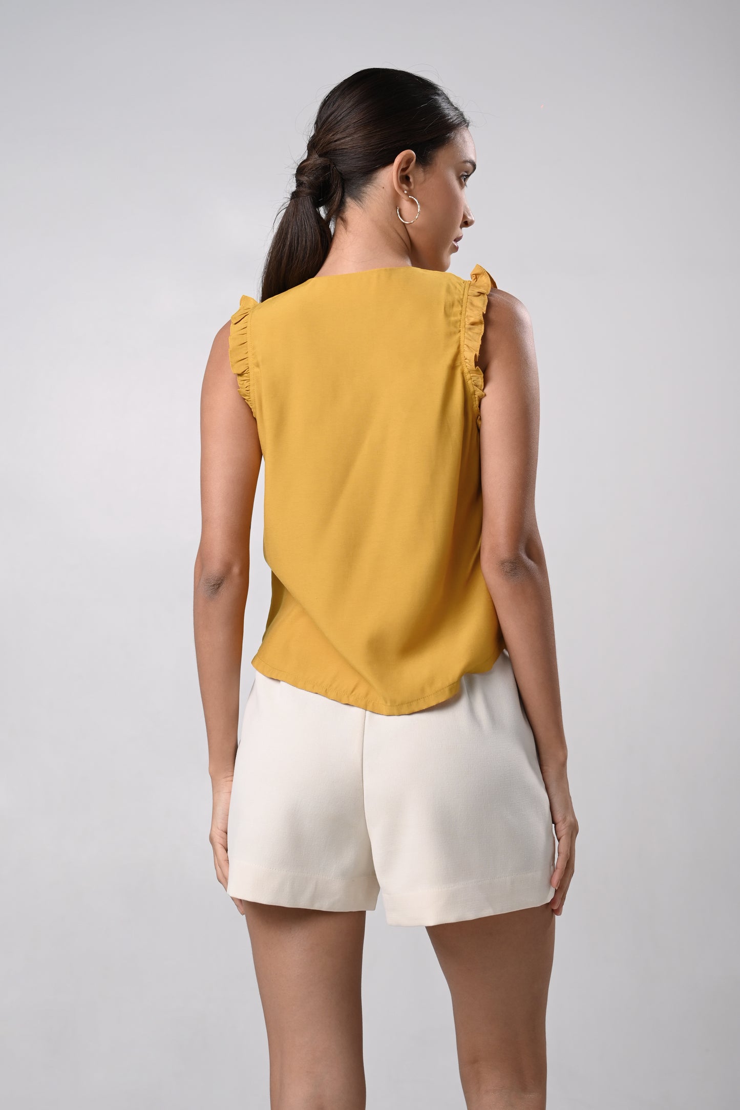 Daley Sleeveless Top (Mustard)