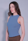 Raf Dame Sleeveless Bodysuit Top (Blue)