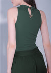 Raf Dame Sleeveless Bodysuit Top (O.Green)