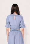 Camp Darbys Quarter Sleeve Top (Blue Gray)