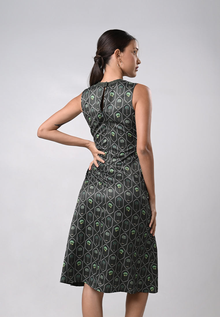 Debram Sleeveless Dress  (Multi)