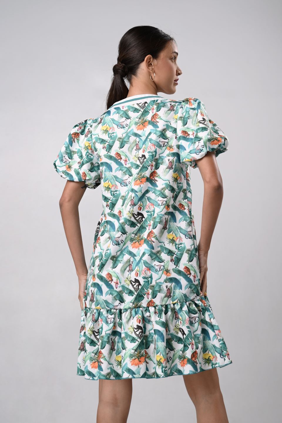 Delix Short Sleeve Dress (Multi)