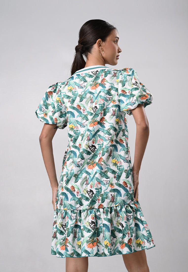 Delix Short Sleeve Dress (Multi)