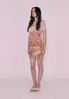 Camp Delrose Short Sleeve Dress (Beige)