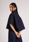 DNM Studios 2026 Demmie Short Sleeve Top (Navy Blue)