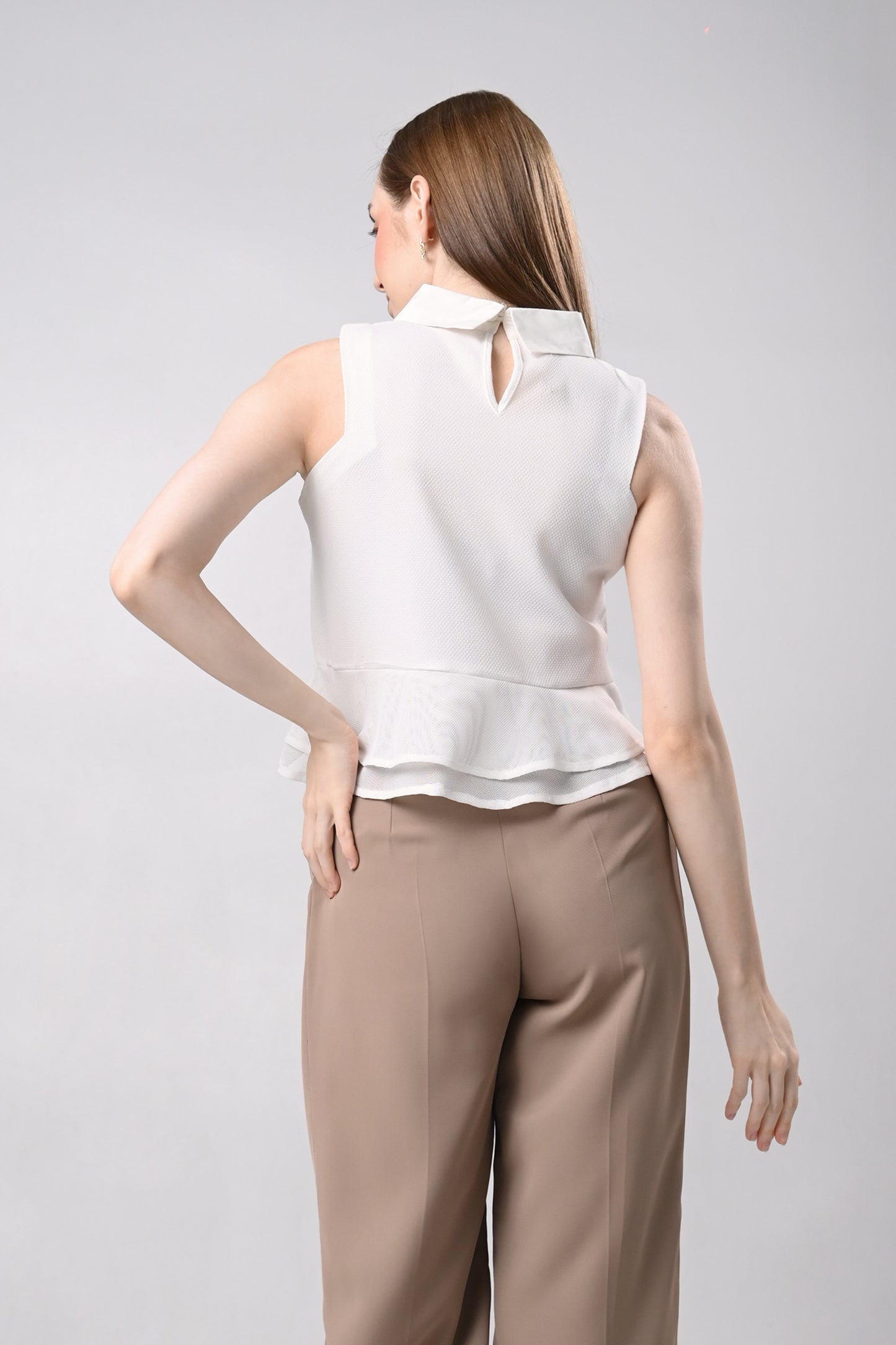 Demy Sleeveless Top (White)