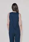Camp Deshia Sleeveless Top (Navy)