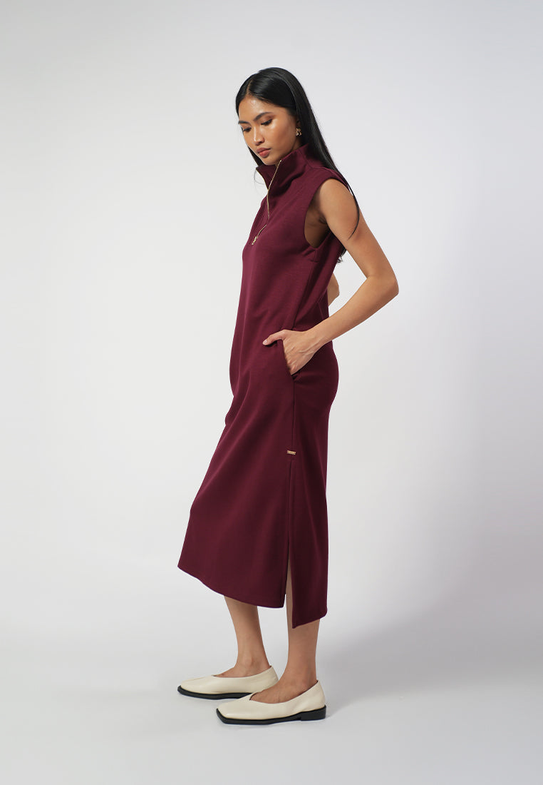 Raf Dill Sleeveless Dress (Aubergin)