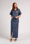 DNM Studios 2026 Dodge Skirt (Striped Blue)