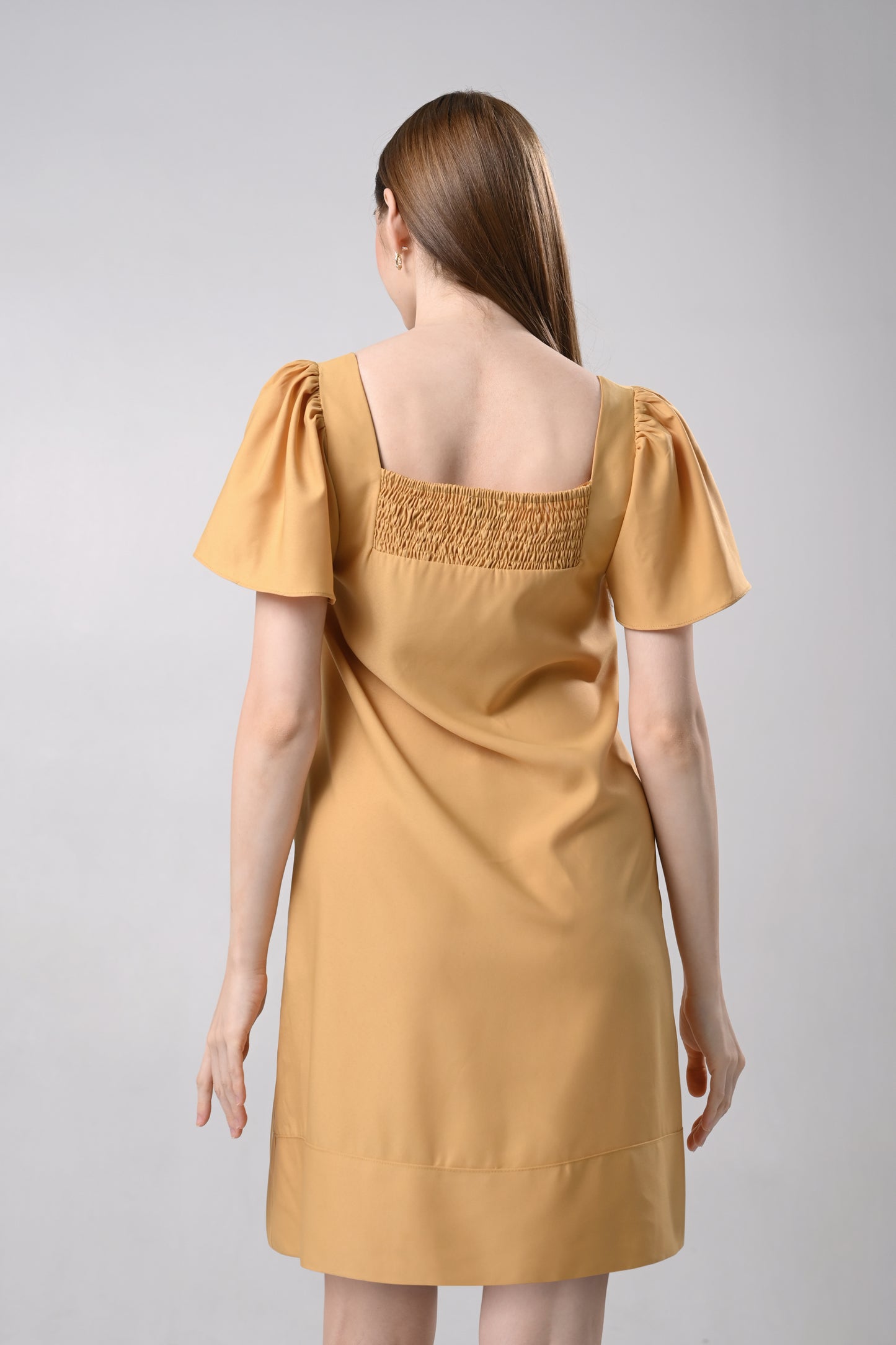 Don Short Sleeve Dress (Mustard)