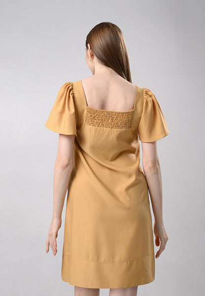 Don Short Sleeve Dress (Mustard)