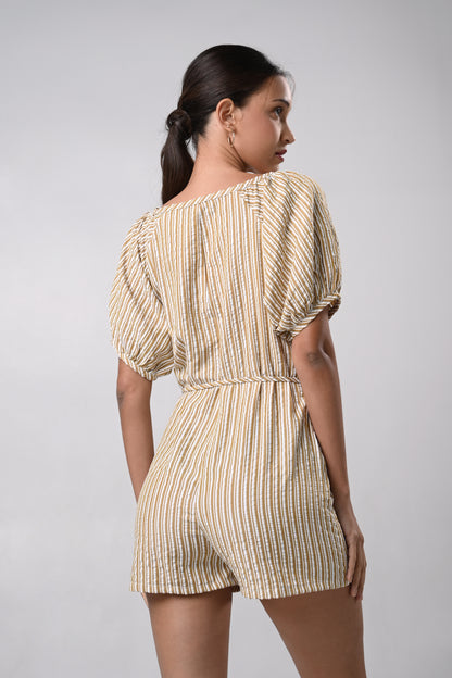 Drake Short Sleeve Playsuit (Multi)