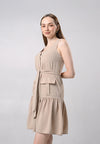 Drewe Sleeveless Dress (Khaki)