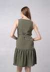 Drewe Sleeveless Dress (Olive)