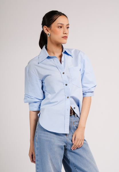 DNM Studios 2026 Duer Quarter Sleeve Top (Blue)