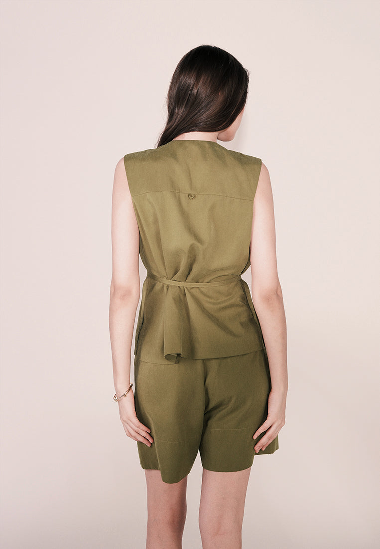 Camp Dunkirk Sleeveless Top (Avocado)