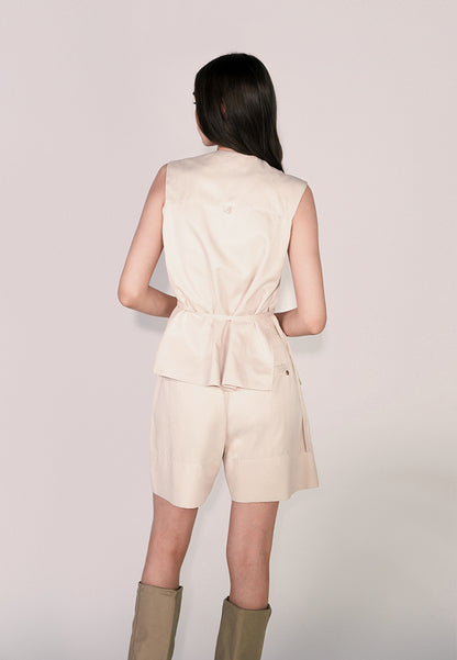 Camp Dunkirk Sleeveless Top (Cream)
