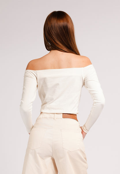 DNM Studios 2026 Dunn Long Sleeve Reversible Top (Cream)