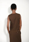 Archetype Edell Sleeveless Top (Choco Brown)