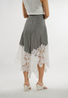 Edelwise Skirt (Striped Gray)