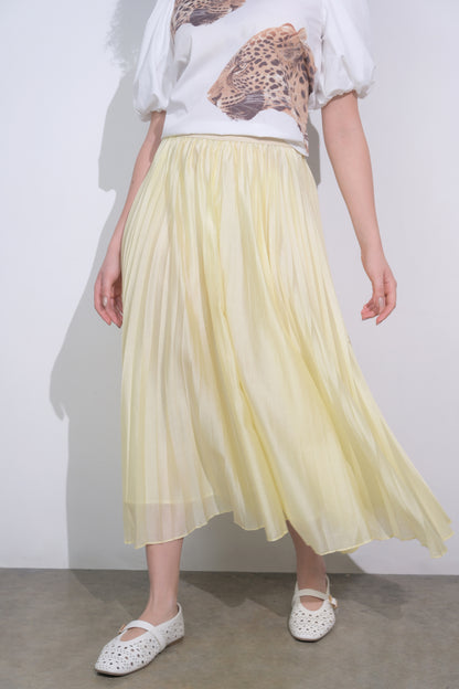 Raf Eden Pleated Skirt  (Butter)